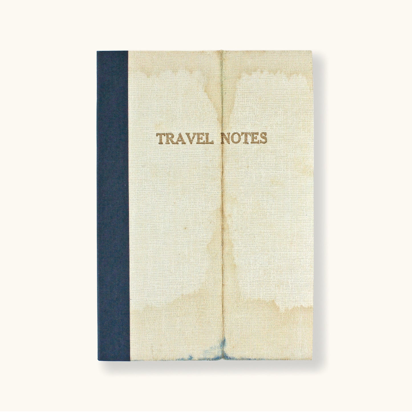 Linen Map Travel Notes With Blue Binding - Sukie